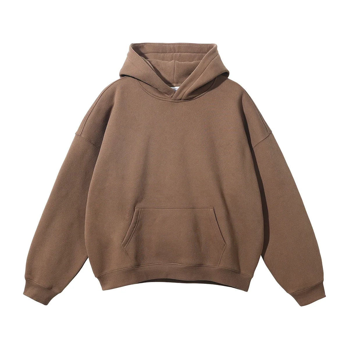 Kanye West Minimalist Heavyweight Fleece Hoodie – Chocolate Brown
